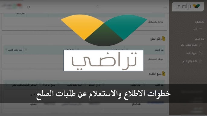 دليلك السريع… لمتابعة طلب الصلح والجلسات على منصة تراضي في السعودية!