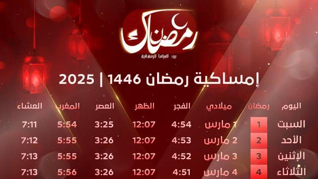 امساكية رمضان ٢٠٢٥ بعد رؤية الهلال رسميًا | تعرف علي مواعيد السحور والإفطار