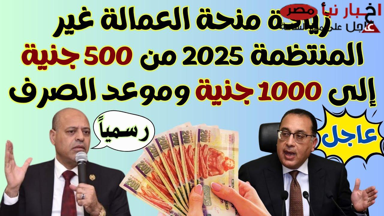 خطوات تسجيل العمالة الغير منتظمة 1000 جنيه 2025 بالرقم القومي عبر الرابط الرسمي