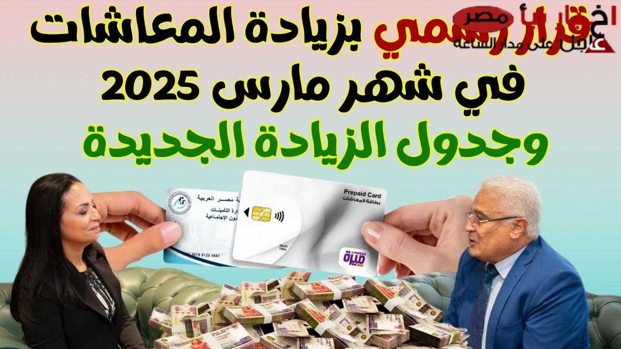 قرار الرئيس بخصوص زيادة المعاشات شهر مارس 2025 قبل شهر رمضان (احسب قبضك)