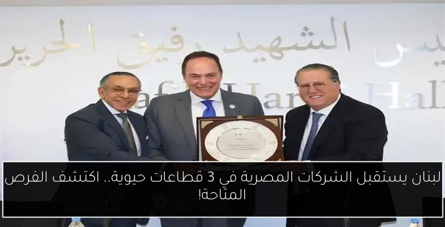 لبنان يستقبل الشركات المصرية في 3 قطاعات حيوية.. اكتشف الفرص المتاحة!