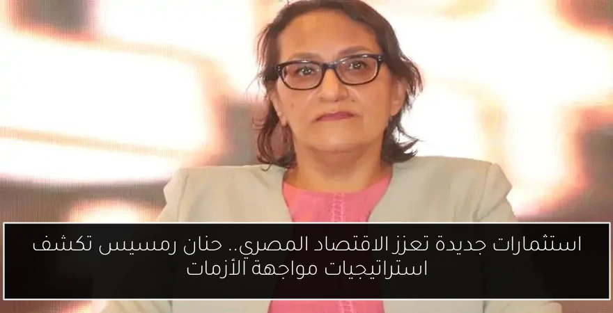 استثمارات جديدة تعزز الاقتصاد المصري.. حنان رمسيس تكشف استراتيجيات مواجهة الأزمات
