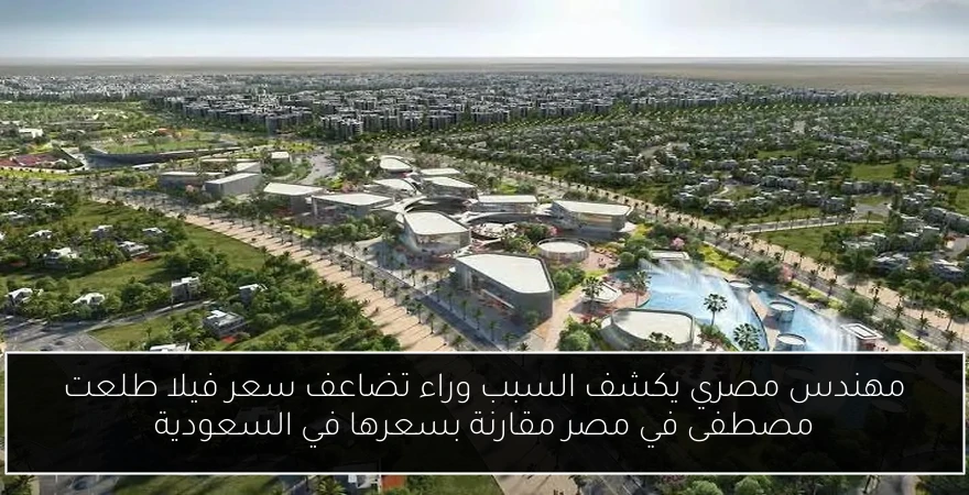 مهندس مصري يكشف السبب وراء تضاعف سعر فيلا طلعت مصطفى في مصر مقارنة بسعرها في السعودية