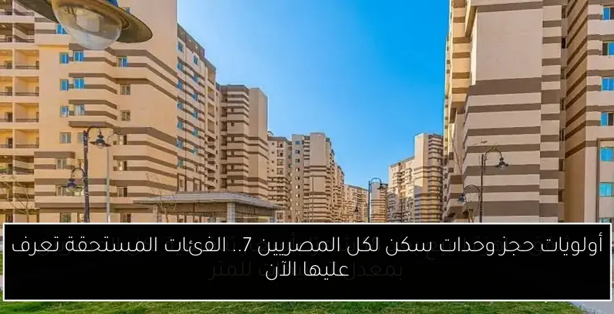 أولويات حجز وحدات سكن لكل المصريين 7.. الفئات المستحقة تعرف عليها الآن