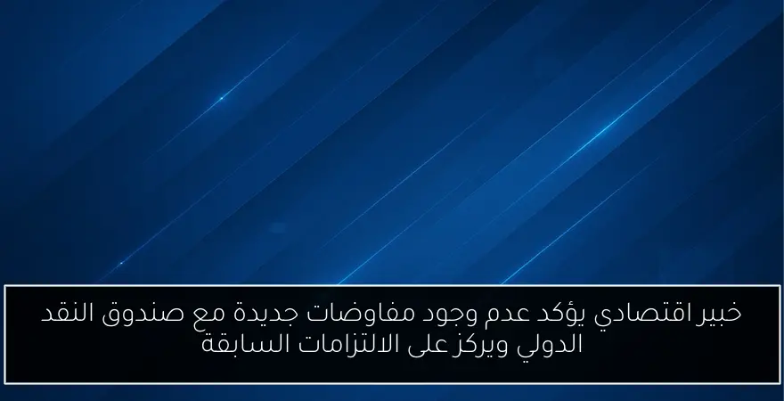 خبير اقتصادي يؤكد عدم وجود مفاوضات جديدة مع صندوق النقد الدولي ويركز على الالتزامات السابقة