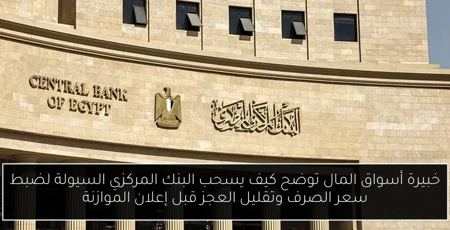 خبيرة أسواق المال توضح كيف يسحب البنك المركزي السيولة لضبط سعر الصرف وتقليل العجز قبل إعلان الموازنة