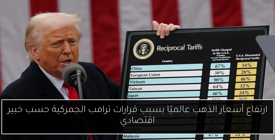ارتفاع أسعار الذهب عالميًا بسبب قرارات ترامب الجمركية حسب خبير اقتصادي