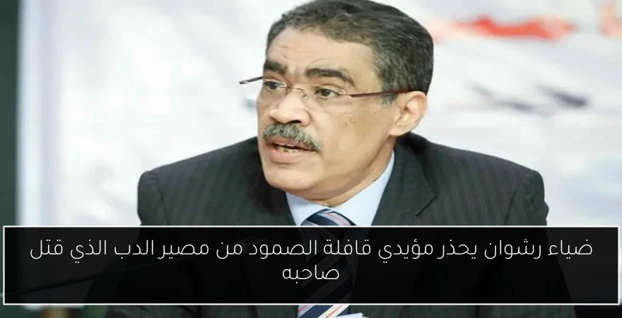 ضياء رشوان يحذر مؤيدي قافلة الصمود من مصير الدب الذي قتل صاحبه