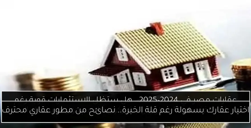 اختيار عقارك بسهولة رغم قلة الخبرة.. نصائح من مطور عقاري محترف