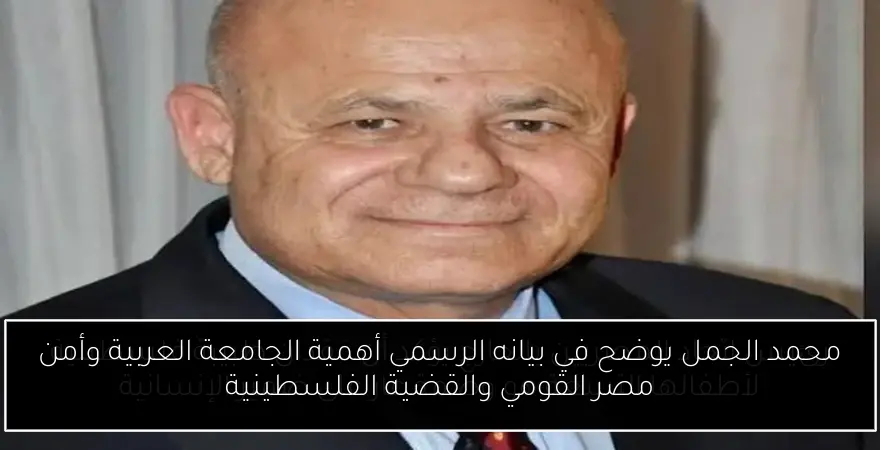 محمد الجمل يوضح في بيانه الرسمي أهمية الجامعة العربية وأمن مصر القومي والقضية الفلسطينية