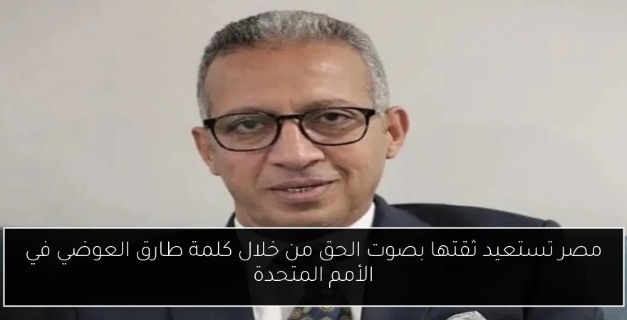 مصر تستعيد ثقتها بصوت الحق من خلال كلمة طارق العوضي في الأمم المتحدة