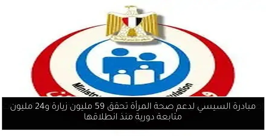 مبادرة السيسي لدعم صحة المرأة تحقق 59 مليون زيارة و24 مليون متابعة دورية منذ انطلاقها