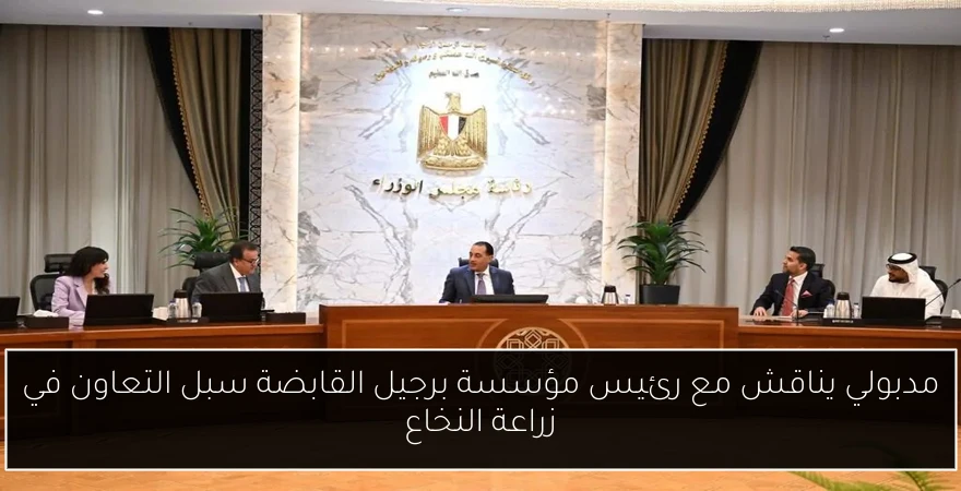 مدبولي يناقش مع رئيس مؤسسة برجيل القابضة سبل التعاون في زراعة النخاع