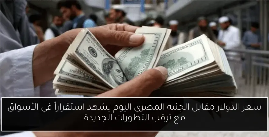 سعر الدولار مقابل الجنيه المصري اليوم يشهد استقراراً في الأسواق مع ترقب التطورات الجديدة