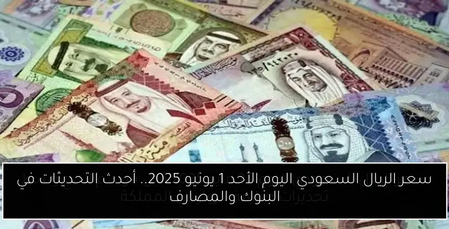سعر الريال السعودي اليوم الأحد 1 يونيو 2025.. أحدث التحديثات في البنوك والمصارف