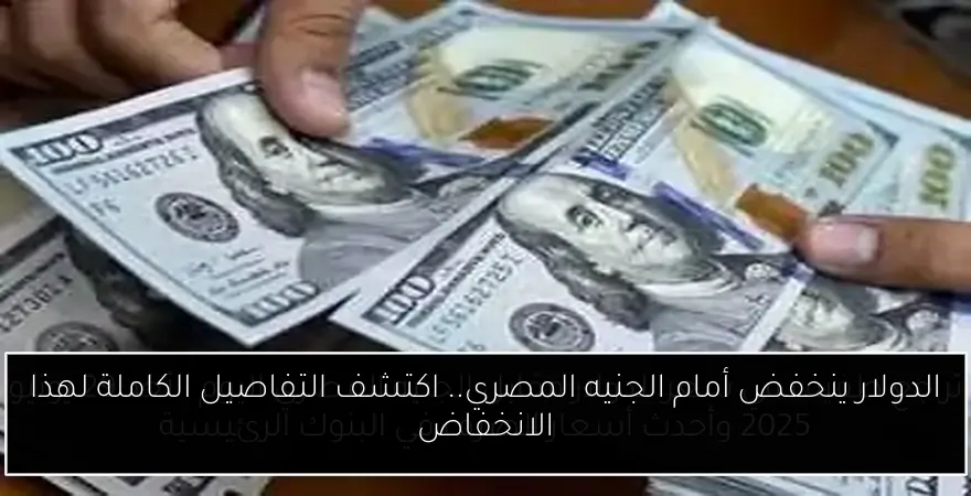 الدولار ينخفض أمام الجنيه المصري.. اكتشف التفاصيل الكاملة لهذا الانخفاض