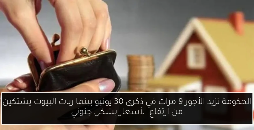 الحكومة تزيد الأجور 9 مرات في ذكرى 30 يونيو بينما ربات البيوت يشتكين من ارتفاع الأسعار بشكل جنوني