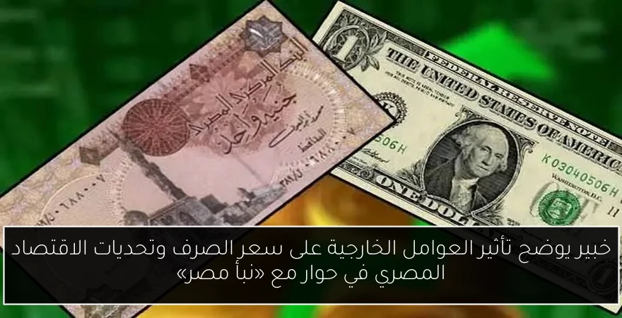 خبير يوضح تأثير العوامل الخارجية على سعر الصرف وتحديات الاقتصاد المصري في حوار مع «نبأ مصر»