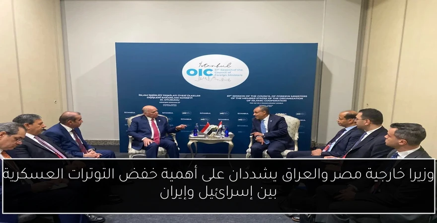 وزيرا خارجية مصر والعراق يشددان على أهمية خفض التوترات العسكرية بين إسرائيل وإيران