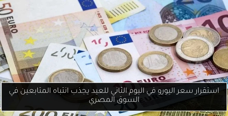 استقرار سعر اليورو في اليوم الثاني للعيد يجذب انتباه المتابعين في السوق المصري