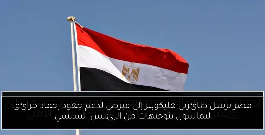 مصر ترسل طائرتي هليكوبتر إلى قبرص لدعم جهود إخماد حرائق ليماسول بتوجيهات من الرئيس السيسي