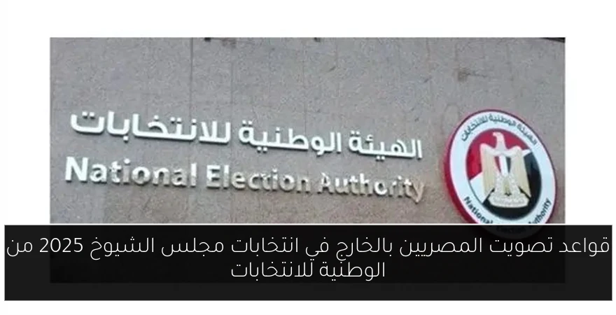 قواعد تصويت المصريين بالخارج في انتخابات مجلس الشيوخ 2025 من الوطنية للانتخابات