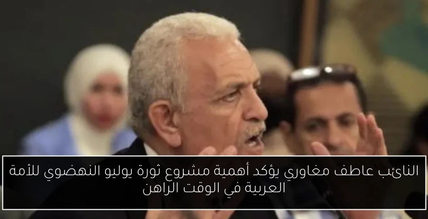 النائب عاطف مغاوري يؤكد أهمية مشروع ثورة يوليو النهضوي للأمة العربية في الوقت الراهن