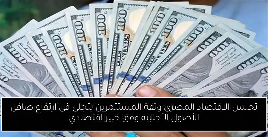 تحسن الاقتصاد المصري وثقة المستثمرين يتجلى في ارتفاع صافي الأصول الأجنبية وفق خبير اقتصادي