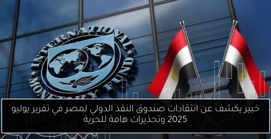 خبير يكشف عن انتقادات صندوق النقد الدولي لمصر في تقرير يوليو 2025 وتحذيرات هامة للحرية