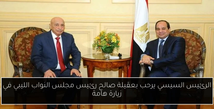 الرئيس السيسي يرحب بعقيلة صالح رئيس مجلس النواب الليبي في زيارة هامة