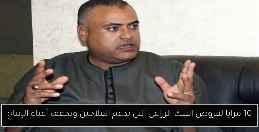 10 مزايا لقروض البنك الزراعي التي تدعم الفلاحين وتخفف أعباء الإنتاج