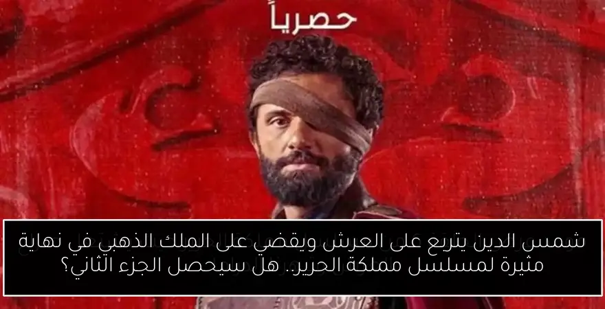شمس الدين يتربع على العرش ويقضي على الملك الذهبي في نهاية مثيرة لمسلسل مملكة الحرير.. هل سيحصل الجزء الثاني؟