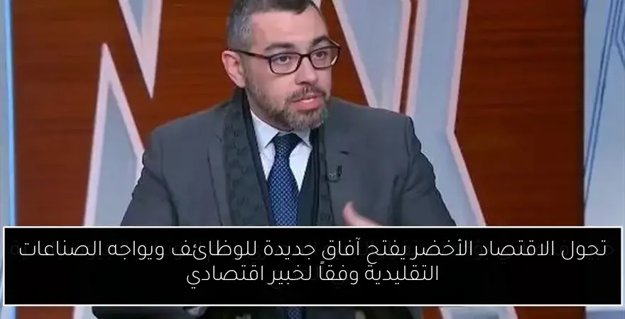 تحول الاقتصاد الأخضر يفتح آفاق جديدة للوظائف ويواجه الصناعات التقليدية وفقاً لخبير اقتصادي