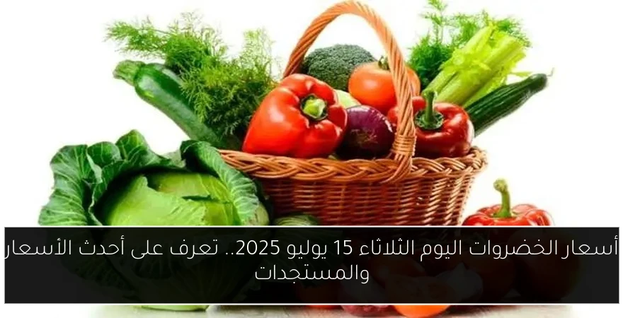 أسعار الخضروات اليوم الثلاثاء 15 يوليو 2025.. تعرف على أحدث الأسعار والمستجدات