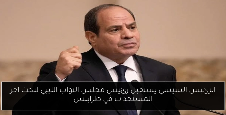 الرئيس السيسي يستقبل رئيس مجلس النواب الليبي لبحث آخر المستجدات في طرابلس