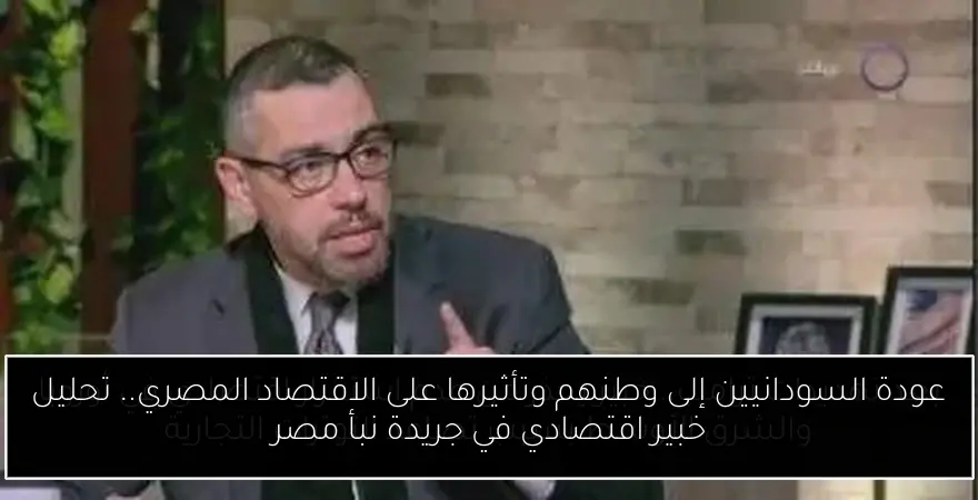 عودة السودانيين إلى وطنهم وتأثيرها على الاقتصاد المصري.. تحليل خبير اقتصادي في جريدة نبأ مصر