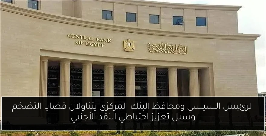 الرئيس السيسي ومحافظ البنك المركزي يتناولان قضايا التضخم وسبل تعزيز احتياطي النقد الأجنبي