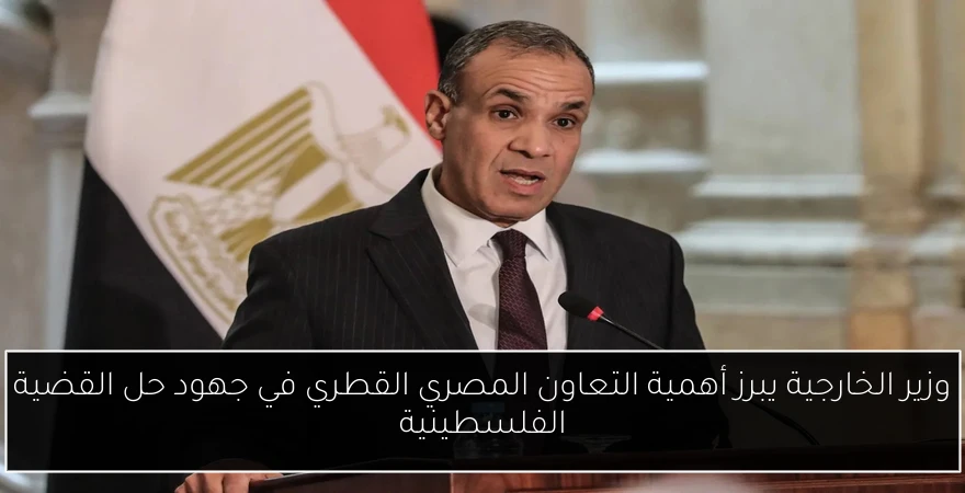 وزير الخارجية يبرز أهمية التعاون المصري القطري في جهود حل القضية الفلسطينية