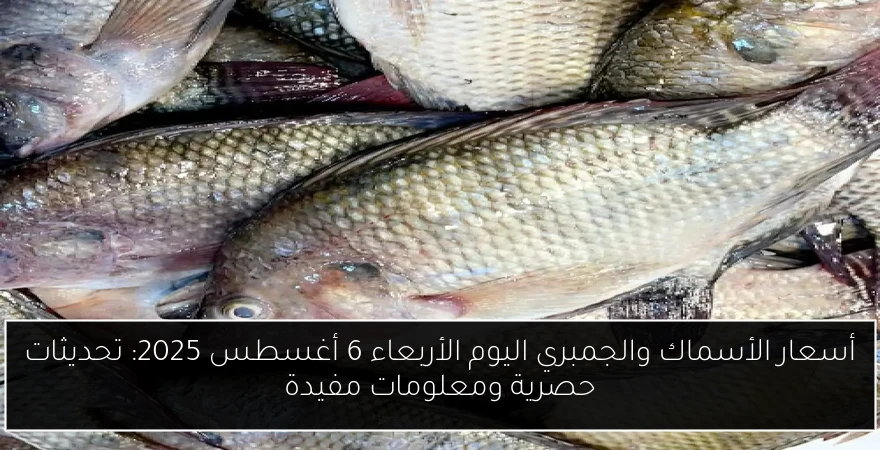 أسعار الأسماك والجمبري اليوم الأربعاء 6 أغسطس 2025: تحديثات حصرية ومعلومات مفيدة