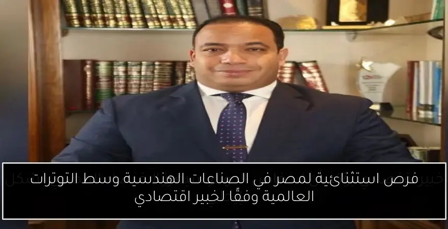 فرص استثنائية لمصر في الصناعات الهندسية وسط التوترات العالمية وفقًا لخبير اقتصادي