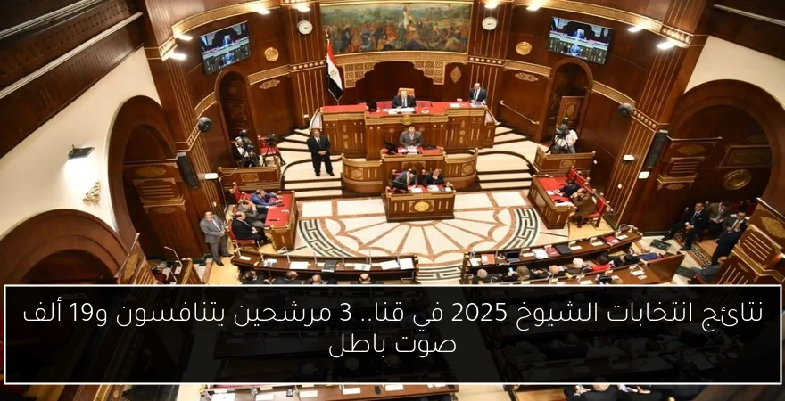 نتائج انتخابات الشيوخ 2025 في قنا.. 3 مرشحين يتنافسون و19 ألف صوت باطل