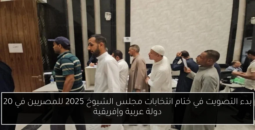 بدء التصويت في ختام انتخابات مجلس الشيوخ 2025 للمصريين في 20 دولة عربية وإفريقية