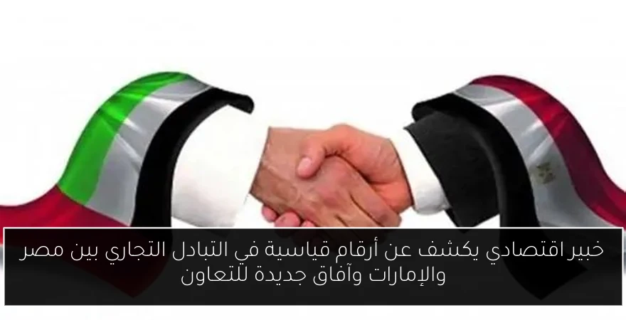 خبير اقتصادي يكشف عن أرقام قياسية في التبادل التجاري بين مصر والإمارات وآفاق جديدة للتعاون