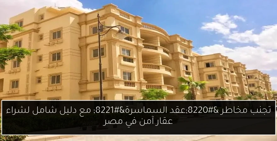 تجنب مخاطر “عقد السماسرة” مع دليل شامل لشراء عقار آمن في مصر