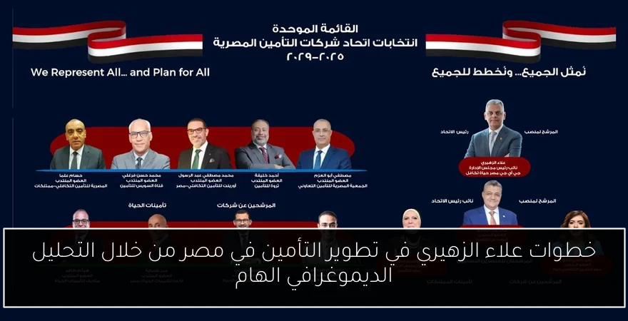 خطوات علاء الزهيري في تطوير التأمين في مصر من خلال التحليل الديموغرافي الهام