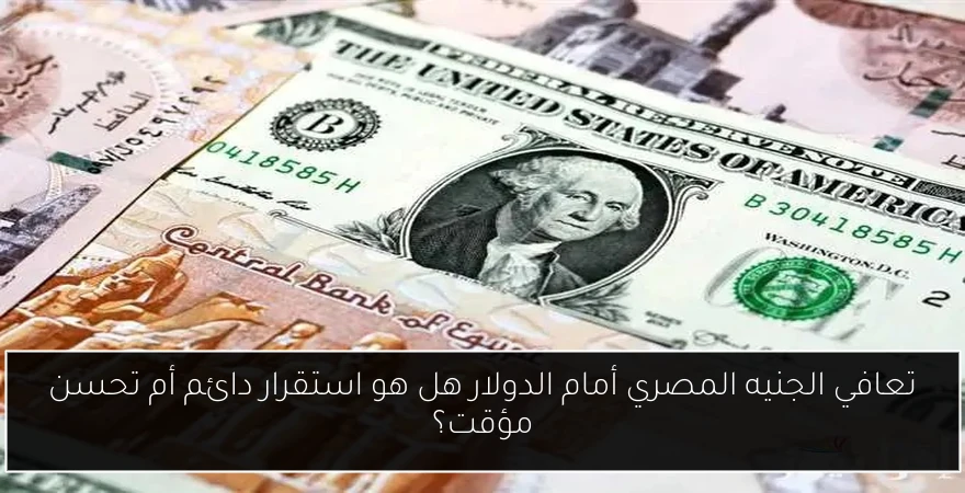 تعافي الجنيه المصري أمام الدولار هل هو استقرار دائم أم تحسن مؤقت؟